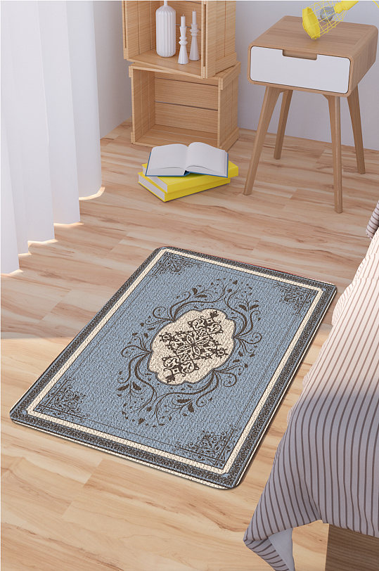 床边地毯时尚地毯-众图网