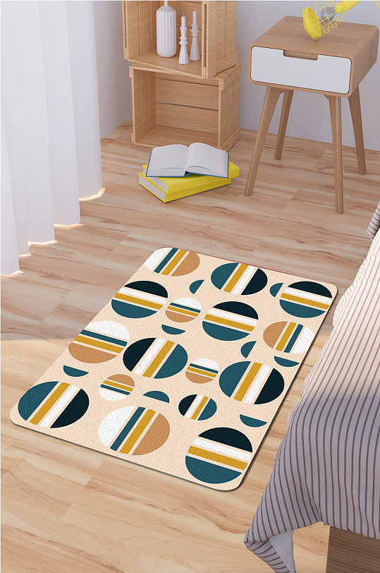 床边地毯北欧地毯-众图网