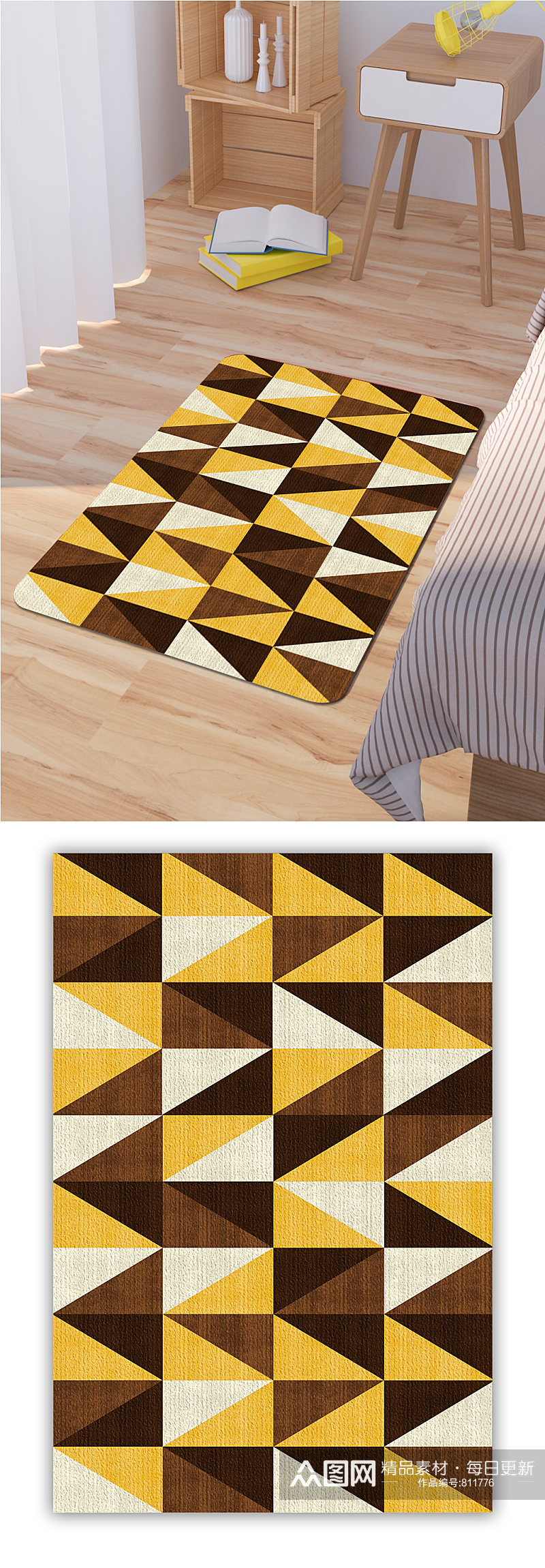 卧室地毯中式地毯素材