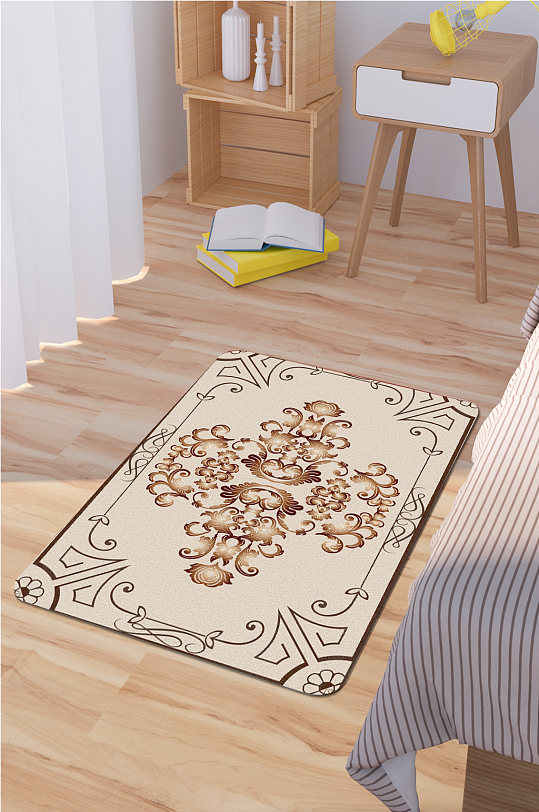卧室地毯欧式花纹地毯