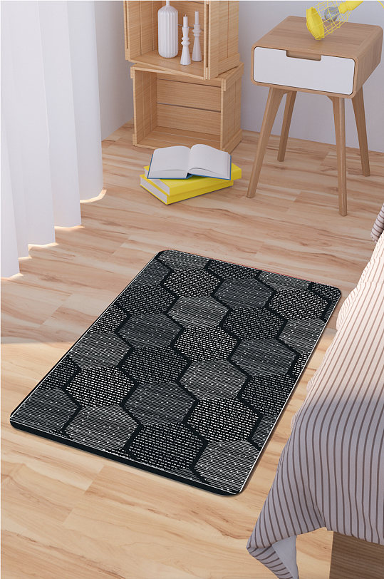 卧室地毯现代地毯-众图网