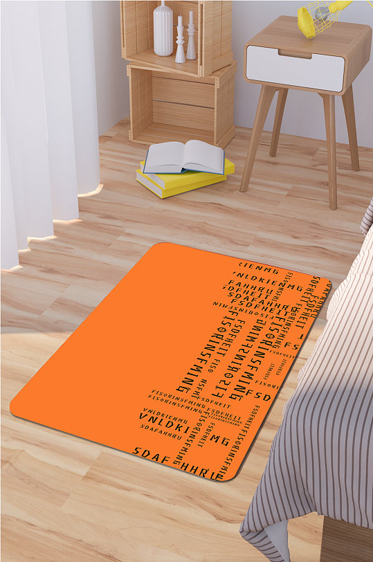 卧室地毯几何地毯-众图网