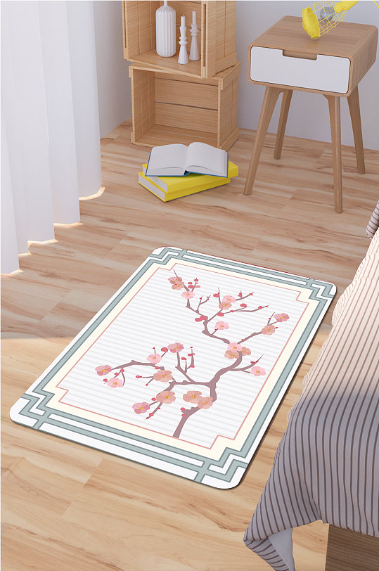 卧室地毯中式花鸟图