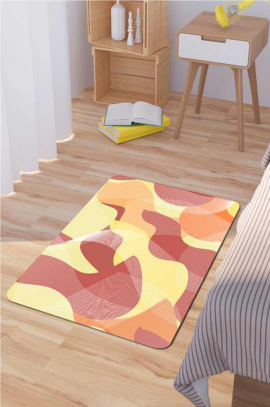 现代简约地毯拼接拼色块