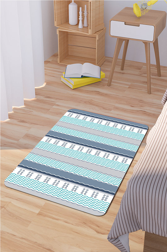 现代简约地毯几何地毯-众图网