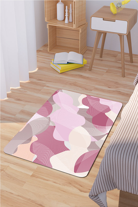 现代简约地毯床边地毯-众图网