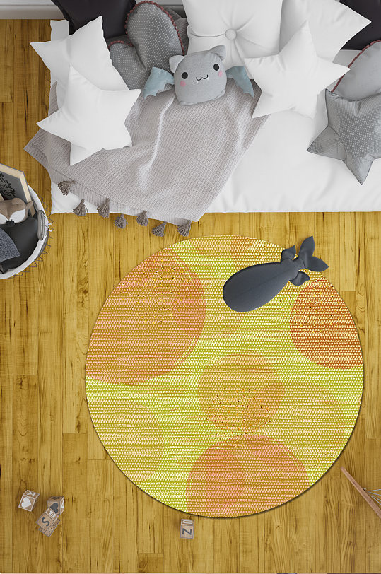 圆形地毯卧室地毯