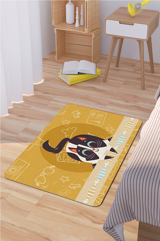 客厅地毯动物图案