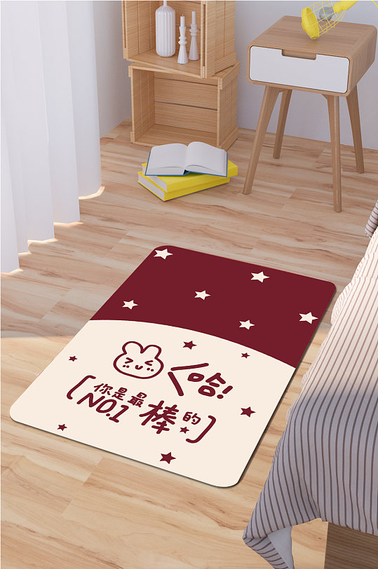 卧室地毯小清新地毯-众图网