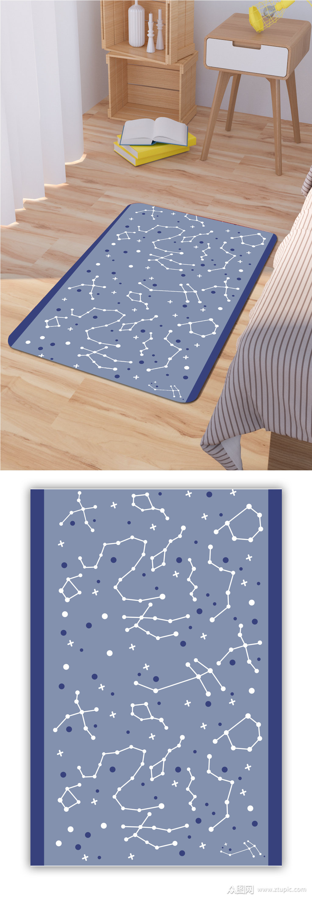 卧室地毯卡通地毯