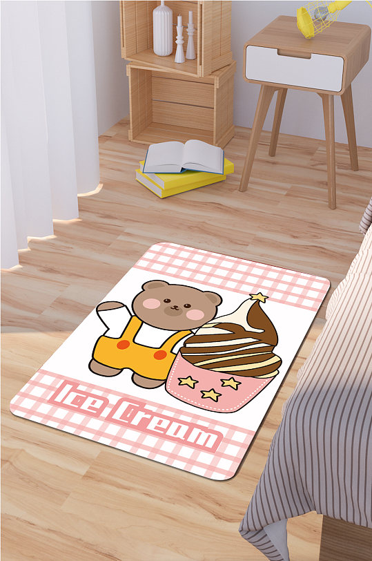 卧室地毯新中式地毯-众图网