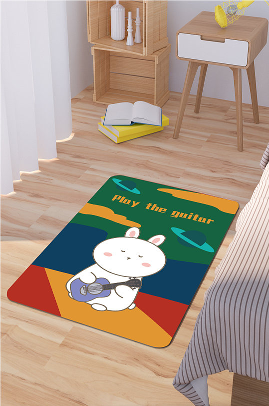 家居地毯卡通动物地毯-众图网