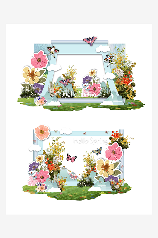 春日踏青户外郊游美陈