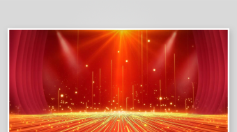红色粒子动画动态舞台背景-众图网