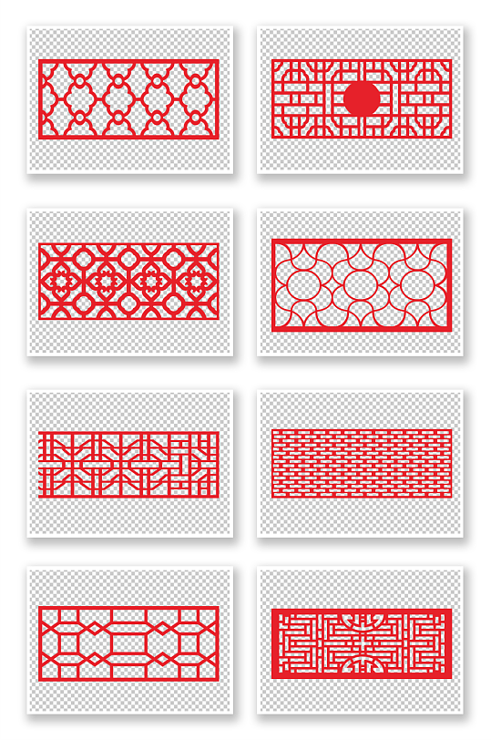 中式镂空古典花窗