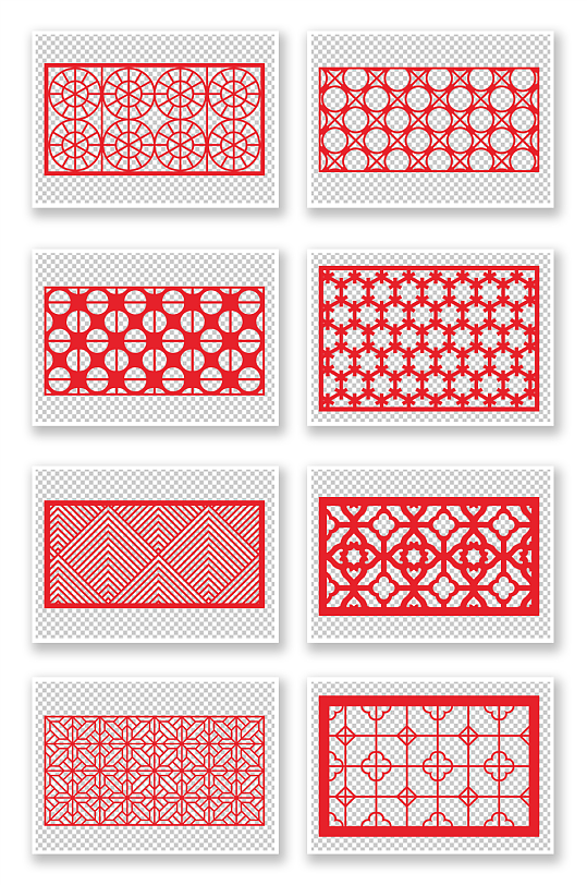 中式镂空古典花窗