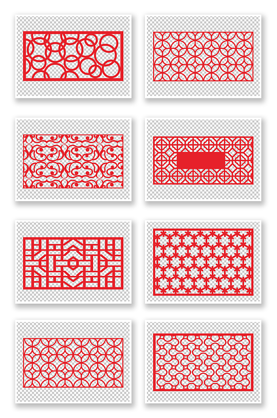 中式镂空古典花窗