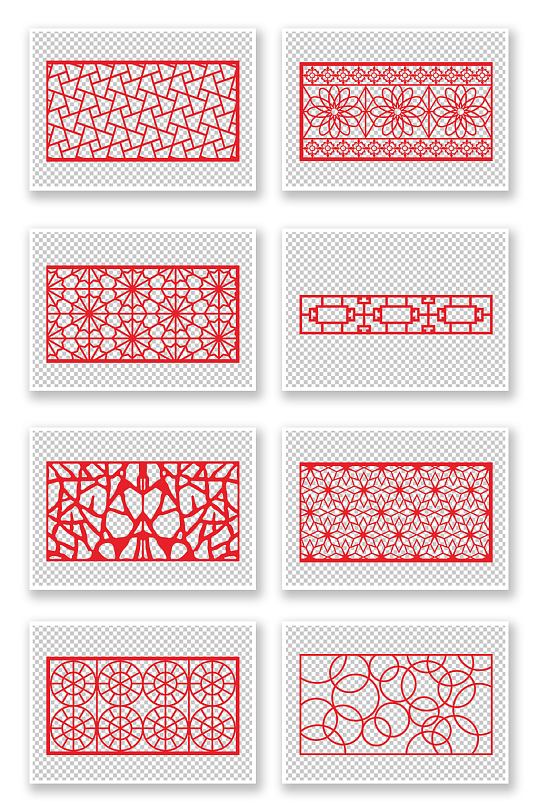 中式镂空古典花窗