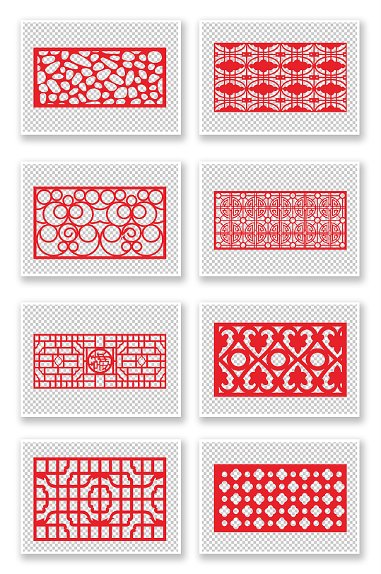 中式镂空古典花窗