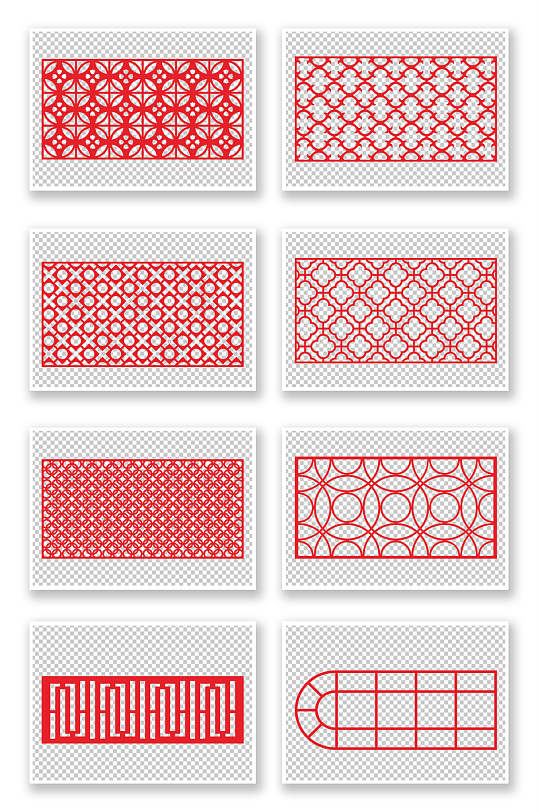 中式镂空古典花窗