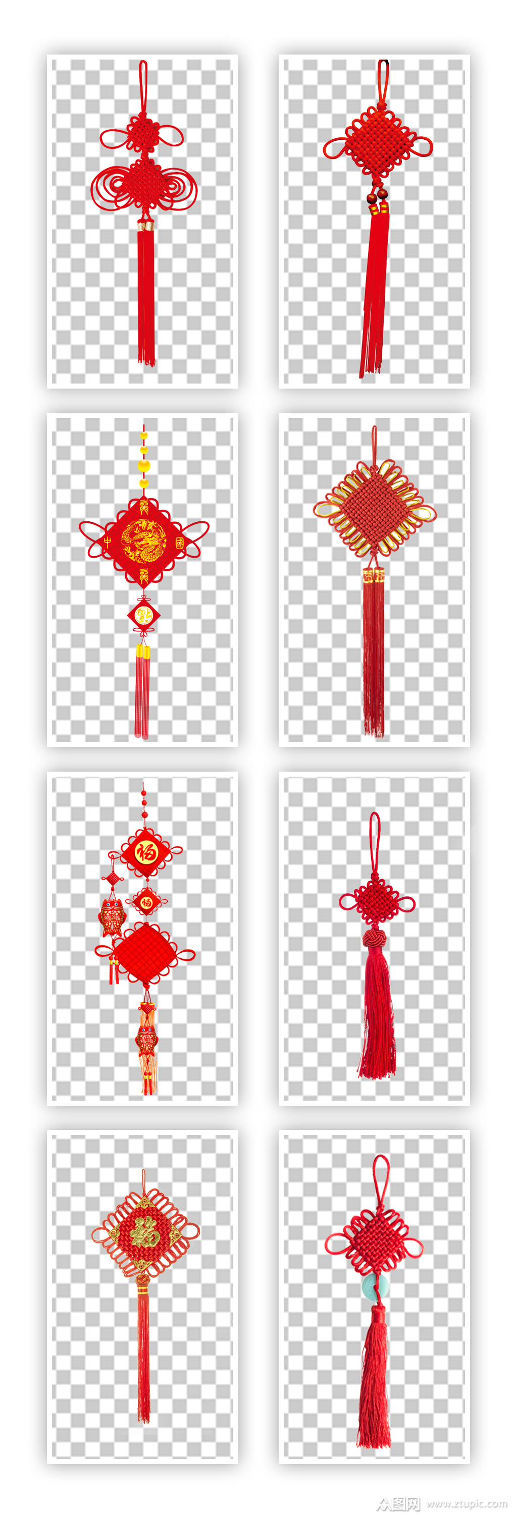 中国结免抠素材喜庆元素