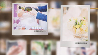 浪漫可爱悬挂婚礼相册-众图网