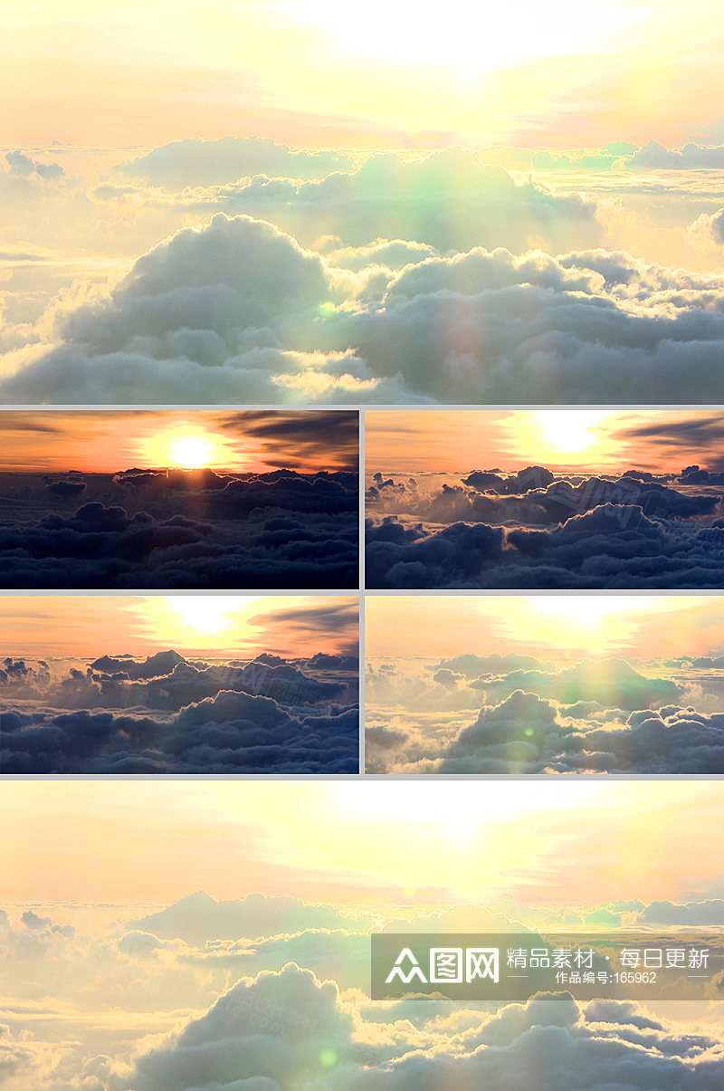 高清实拍云层日出实拍素材素材