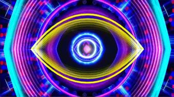 动感爱心半圆形背景视频-众图网