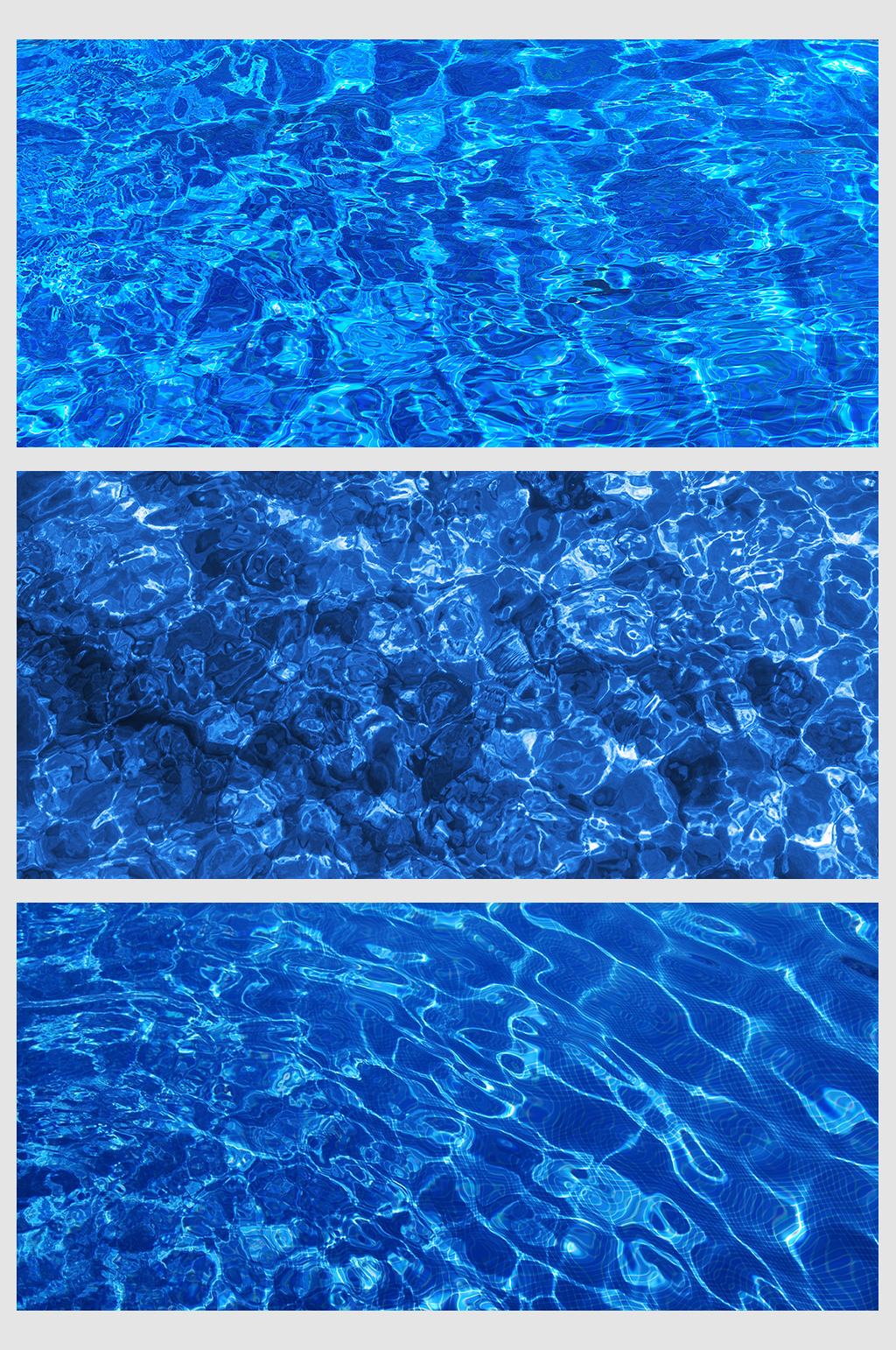 蓝色清晰湖水素材