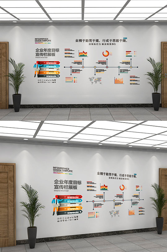 创意企业发展历程展板文化墙-众图网