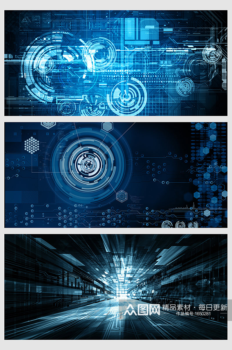 创意科技感线条背景素材