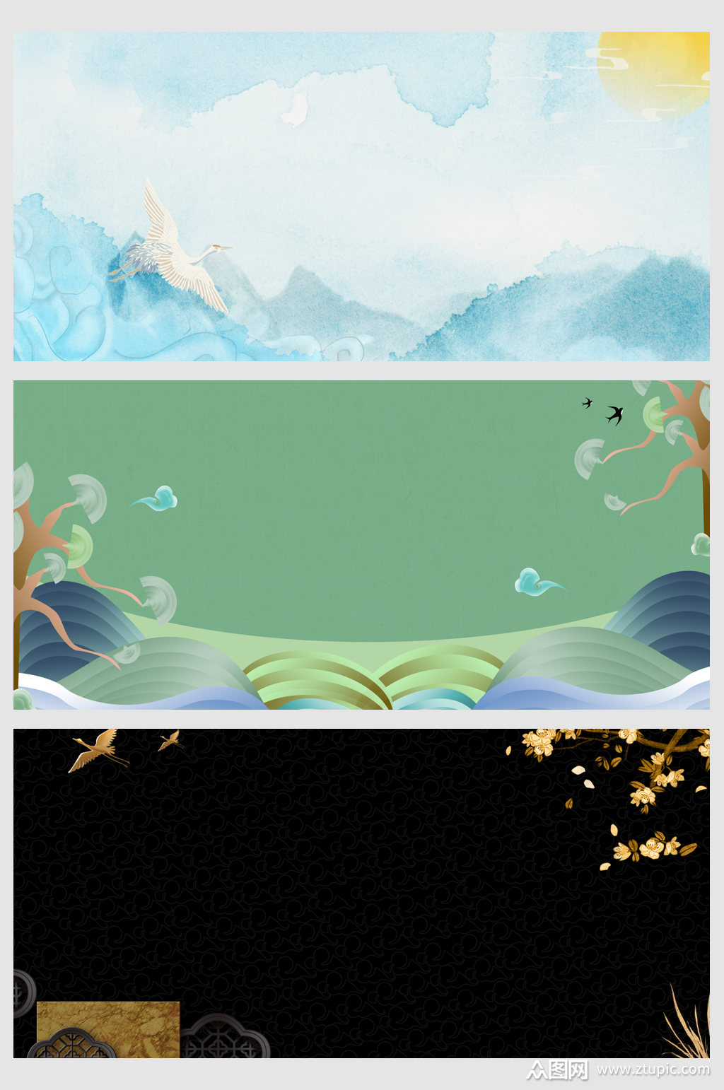 质感大气简约古风背景