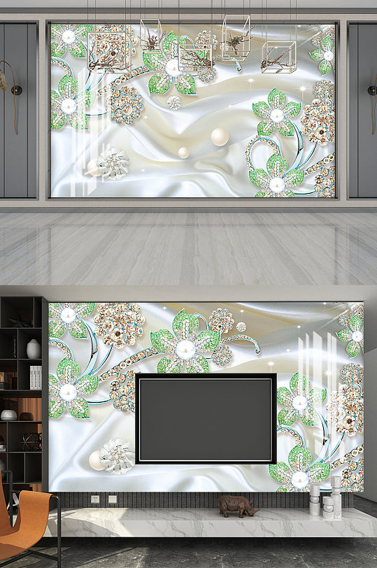 创意影视墙唯美展板-众图网