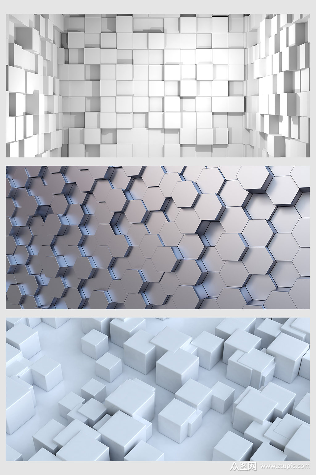 立体感大气质感多边形背景