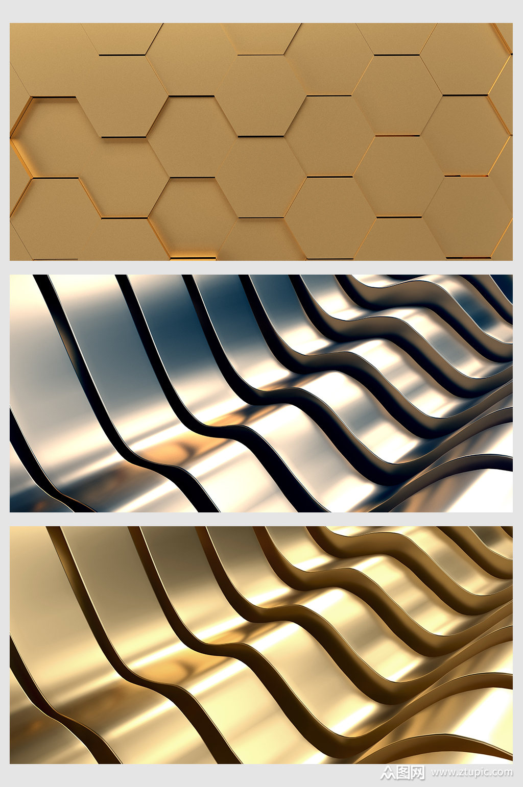 创意大气金属立体背景