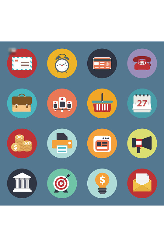 创意手机APP扁平化图标设计