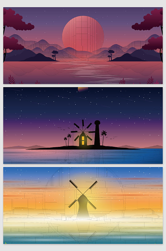 风景背景名片图片-风景背景名片设计素材-风景背景名片模板下载