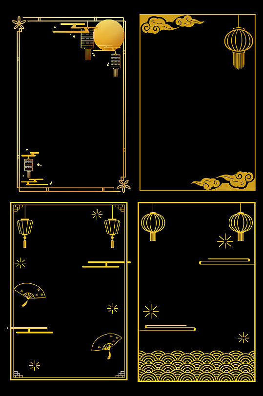 金色中国风名片图片-金色中国风名片设计素材-金色中国风名片模板下载