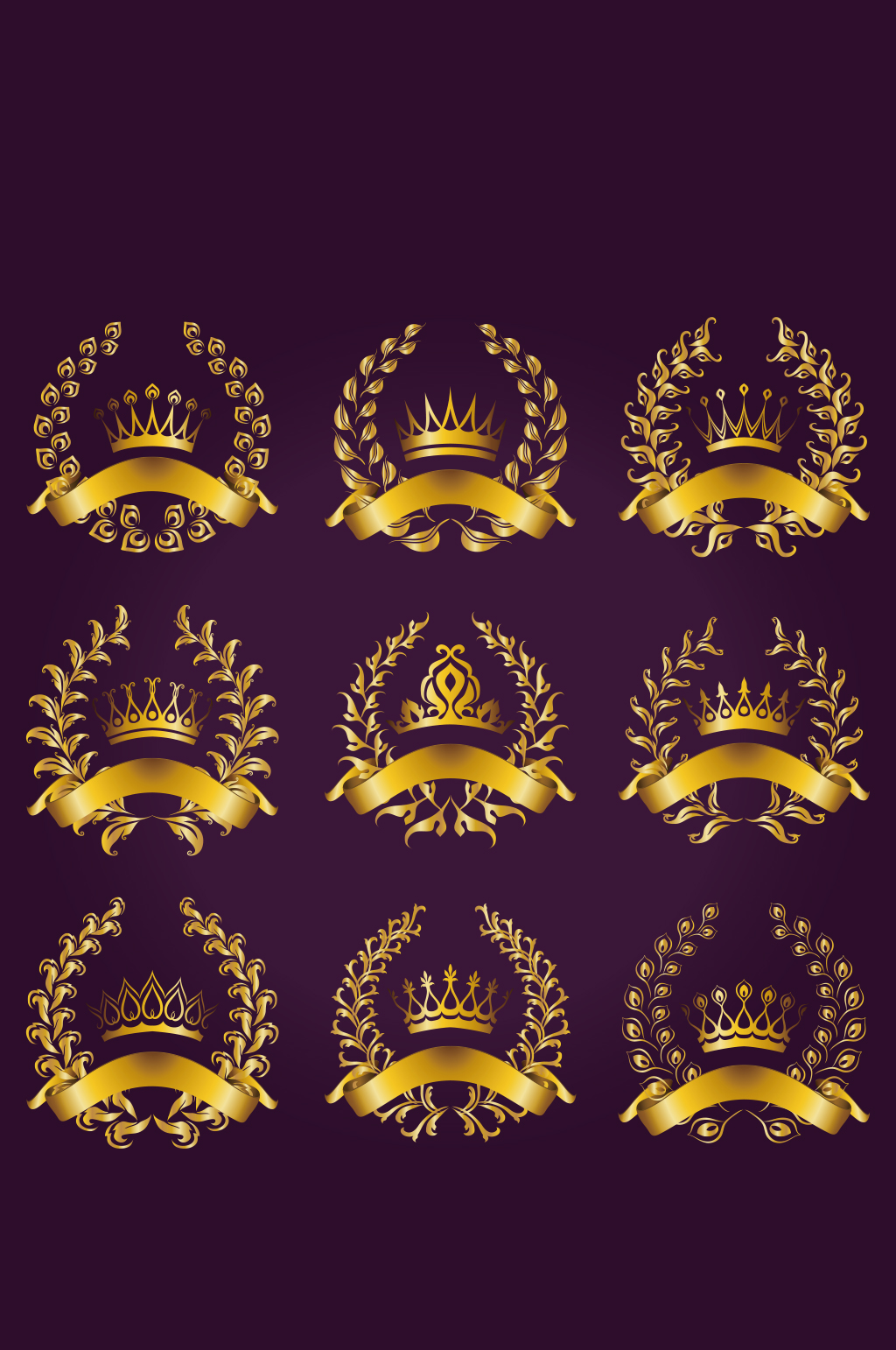 创意矢量金色质感麦穗元素设计