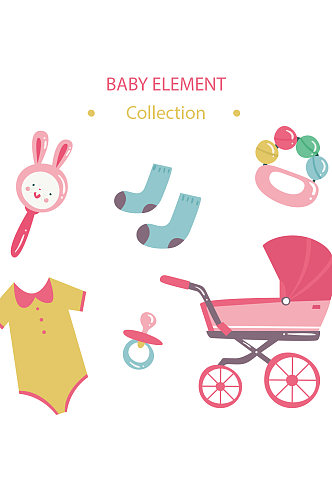 母婴用品玩具婴儿车衣服设计