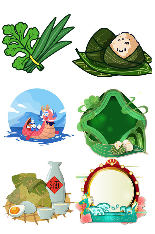 端午节粽子元素-端午节粽子元素图片-端午节粽子元素素材下载-众图网