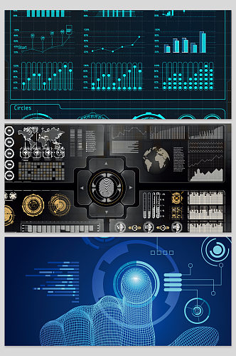 创意科技智能化触屏显示背景
