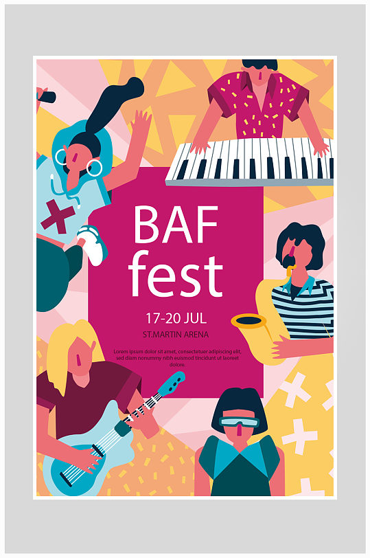 音乐手绘海报图片-音乐手绘海报设计素材-音乐手绘海报模板下载