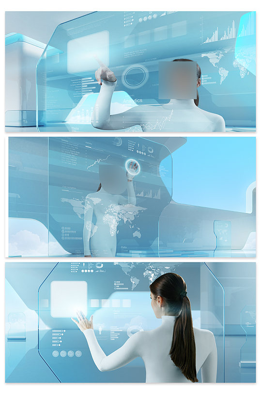 创意质感科技智能触屏背景设计