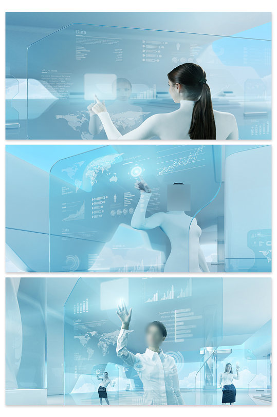 创意质感科技质感触屏背景设计