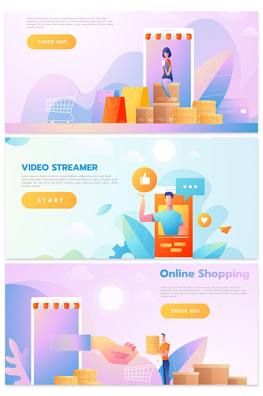 创意渐变商务矢量金融背景设计-众图网