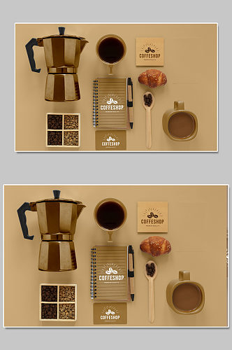 创意质感咖啡机咖啡豆样机