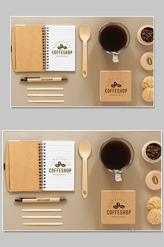 创意质感咖啡豆咖啡机样机