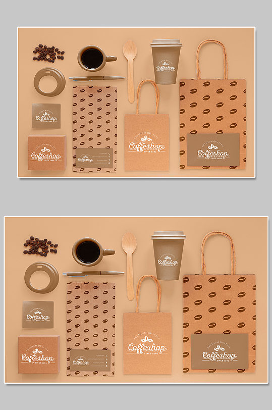 创意质感咖啡袋子咖啡豆样机
