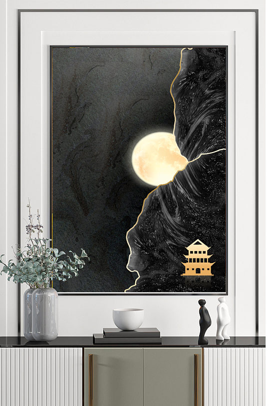 创意大气唯美欧式风格客厅装饰画-众图网